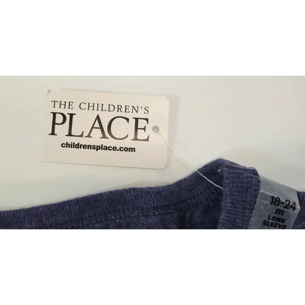 G) The Children's Place Boys Cousin Squad Navy Blue T-Shirt 18-24 M/M
